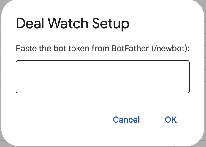 Setup prompting for the bot token